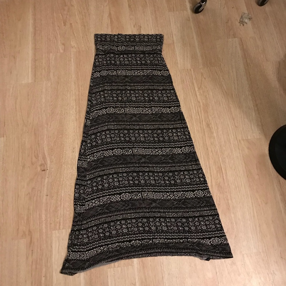 Tribal Print Maxi Skirt
